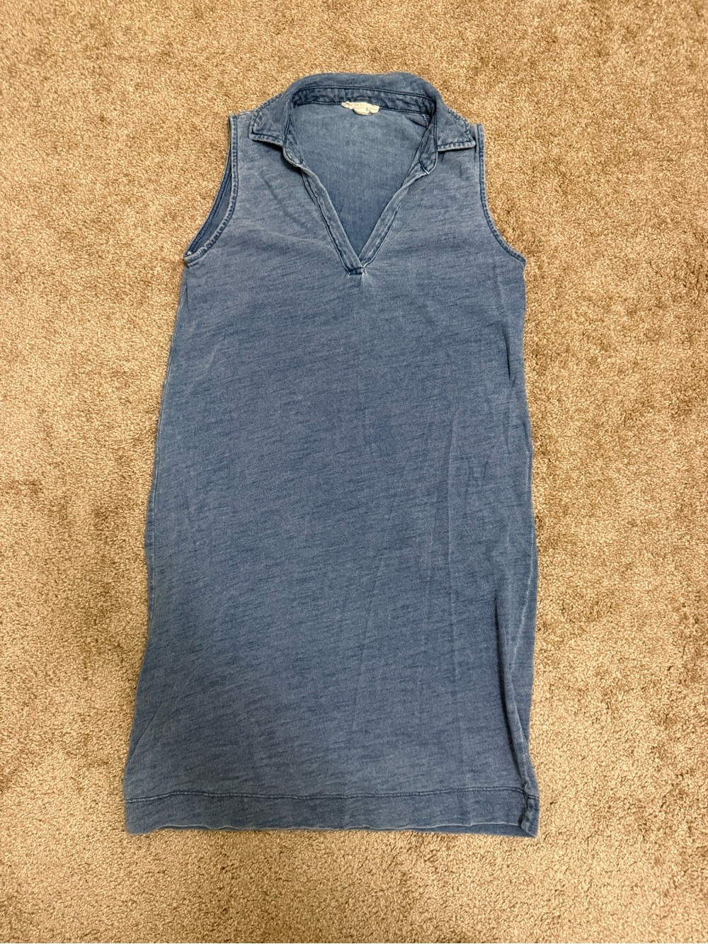 Jane and Delancey Sleeveless Midi Dress in Denim Blue. C48